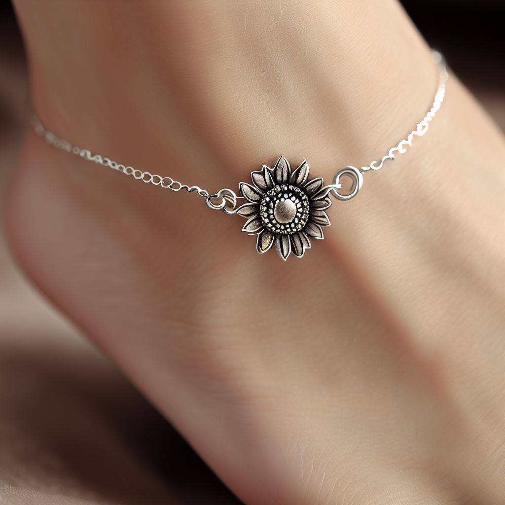 ひまわりモチーフのアンクレットが本当に素敵でした